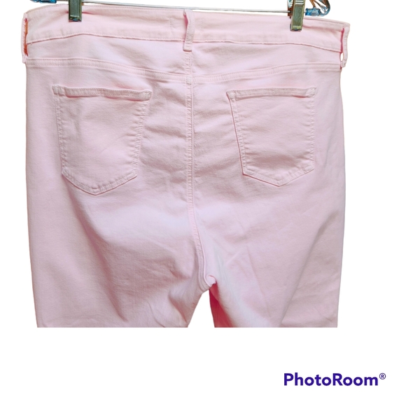 NYDJ Pink Mom Jeans 5 Pocket Hi Rise New Without Tags Skinny Legs - Picture 4 of 13